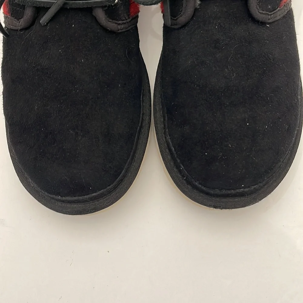 UGG NEUMEL PLAID WOOL BLACK RED CLASSIC BOOTS MENS SIZE 10 - Picture 9 of 16